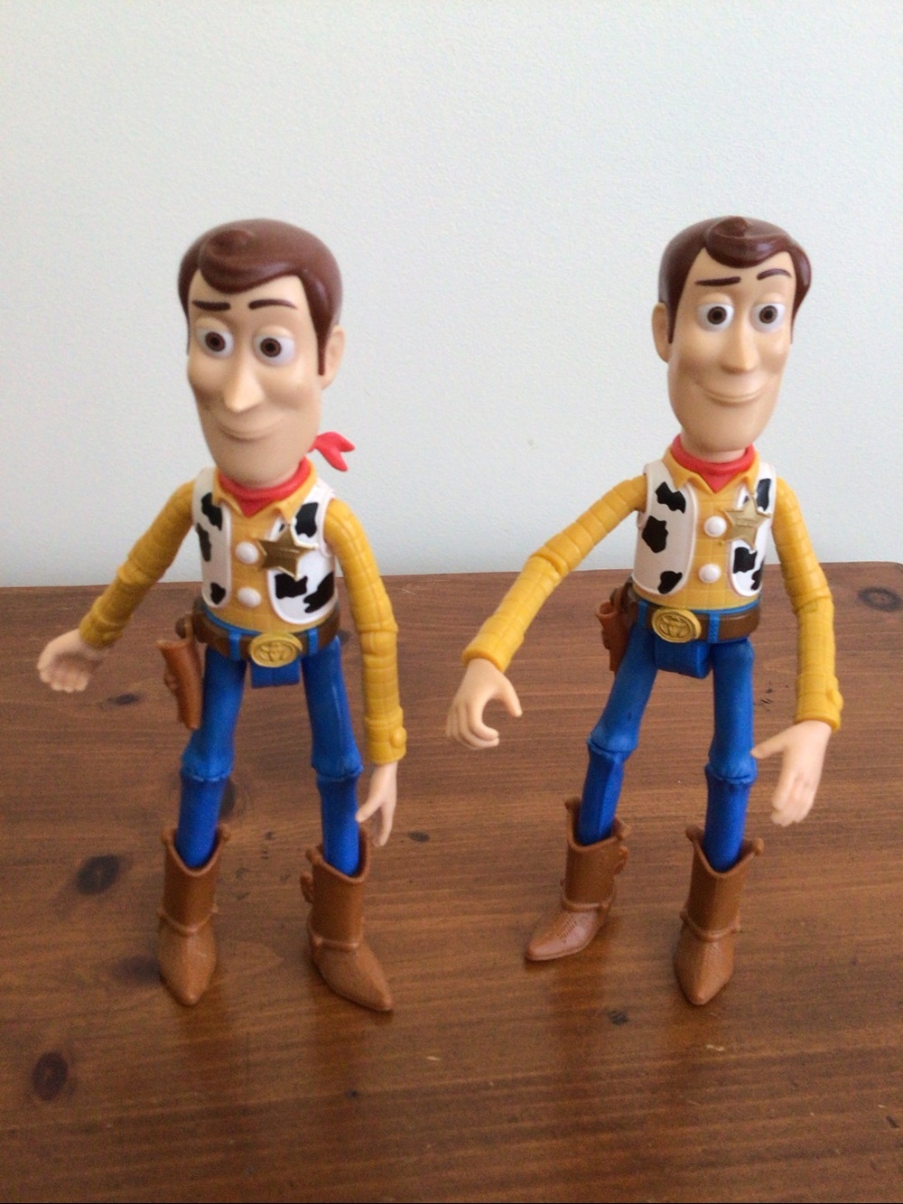 Toy Story Disney Woody Hard Plastic Doll Set of Two Non Talking
